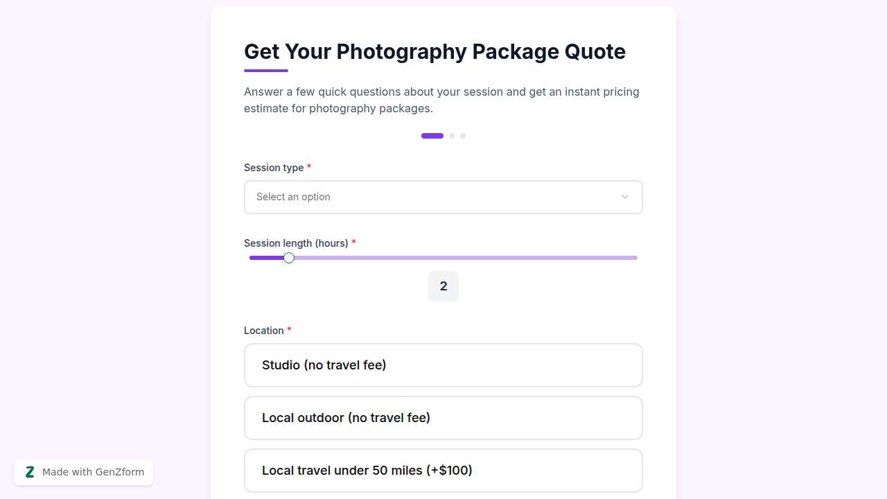 {"en":"Photography Package Quote Calculator Template"}
