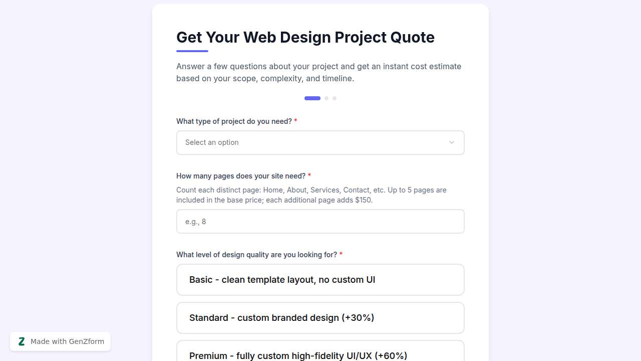{"en":"Web Design Project Quote Calculator Template"}