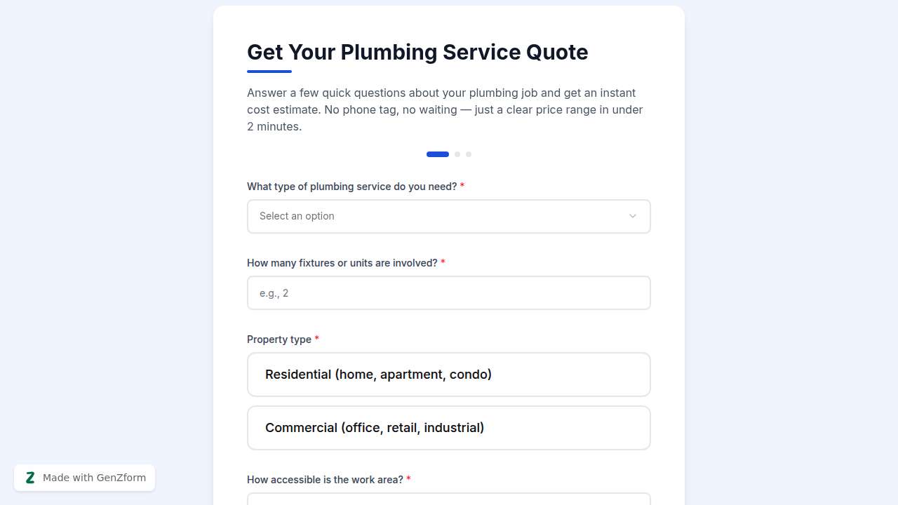 {"en":"Plumbing Service Quote Calculator Template"}