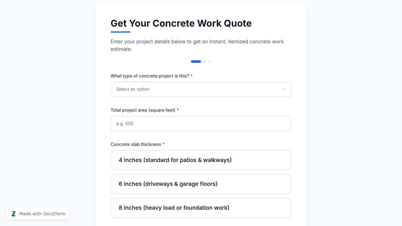 {"en":"Concrete Work Quote Calculator Template"}
