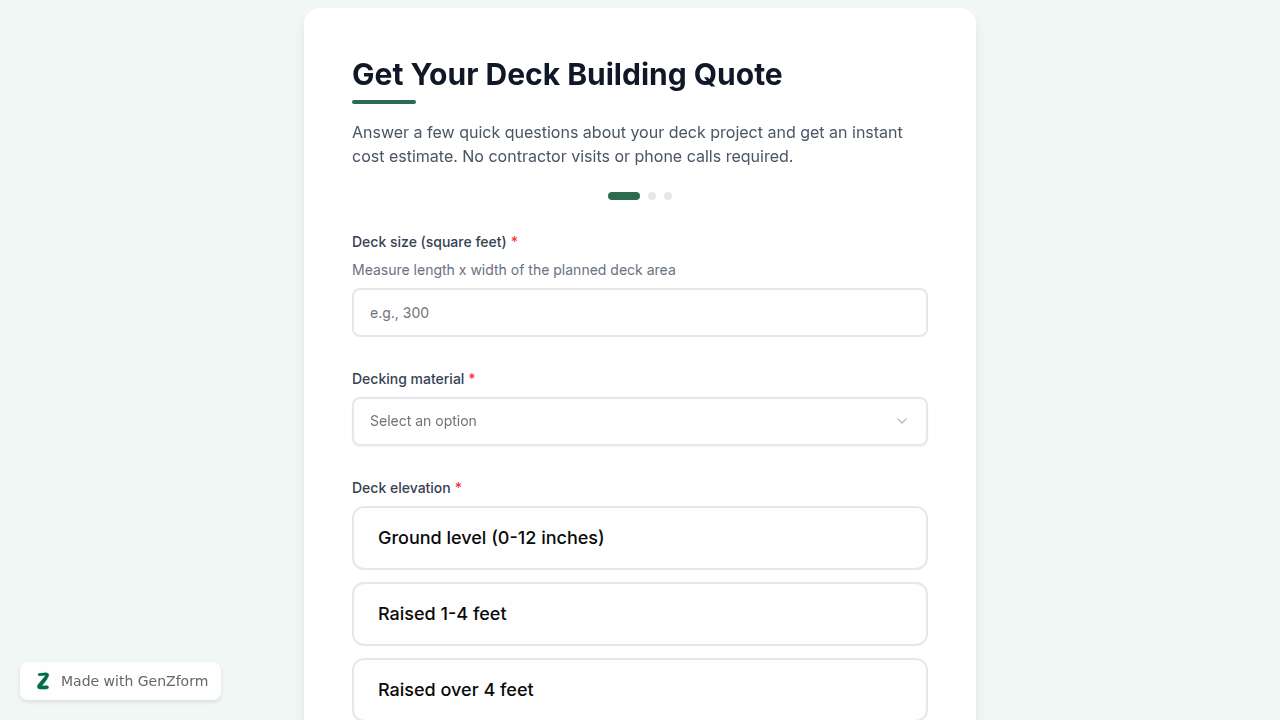 {"en":"Deck Building Quote Calculator Template"}