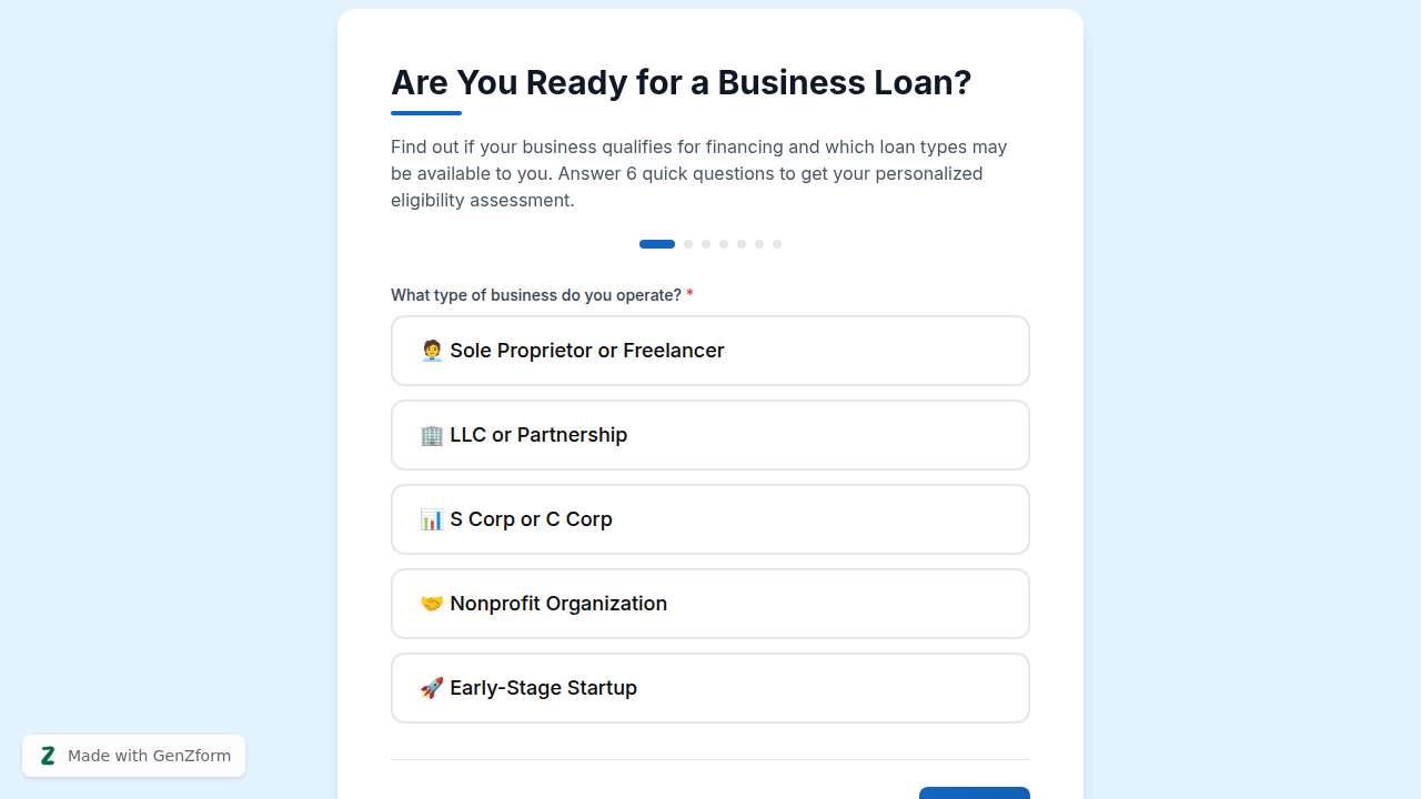 {"en":"Business Loan Eligibility Quiz Template"}